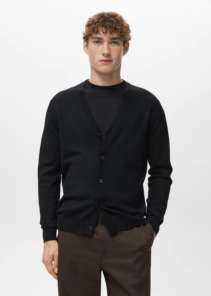 100% merino wool cardigan