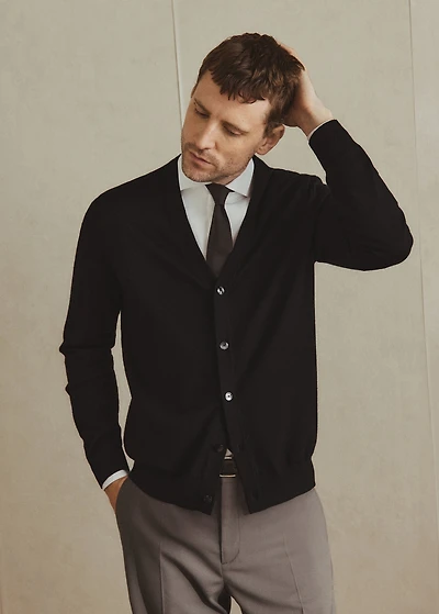 100% merino wool cardigan