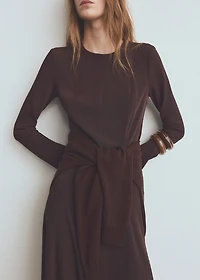 A-line dress with godets