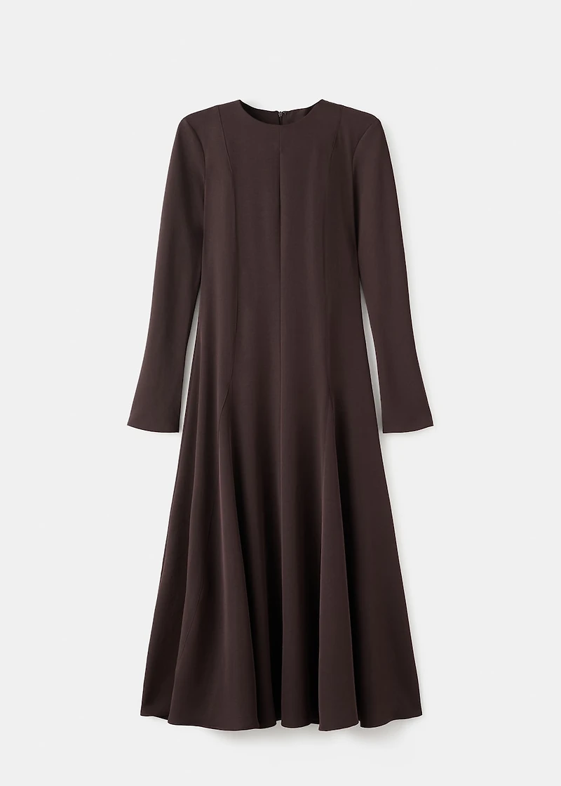 A-line dress with godets