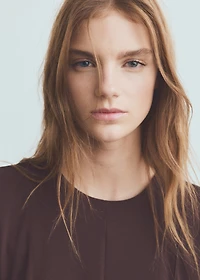 A-line dress with godets