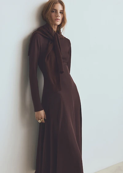 A-line dress with godets