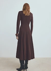 A-line dress with godets