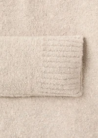 Mini boucle knit polo shirt