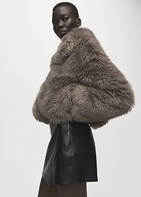 Faux-leather culottes