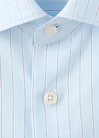100% cotton slim-fit striped shirt