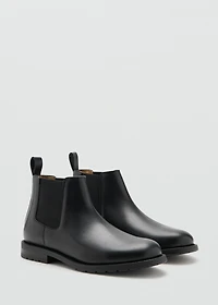 Leather chelsea boots