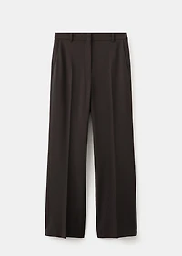 Straight-fit suit pants
