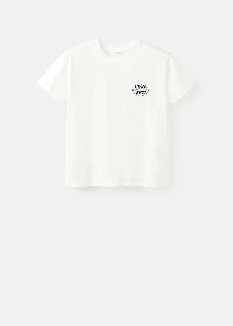 Embroidered short-sleeved t-shirt