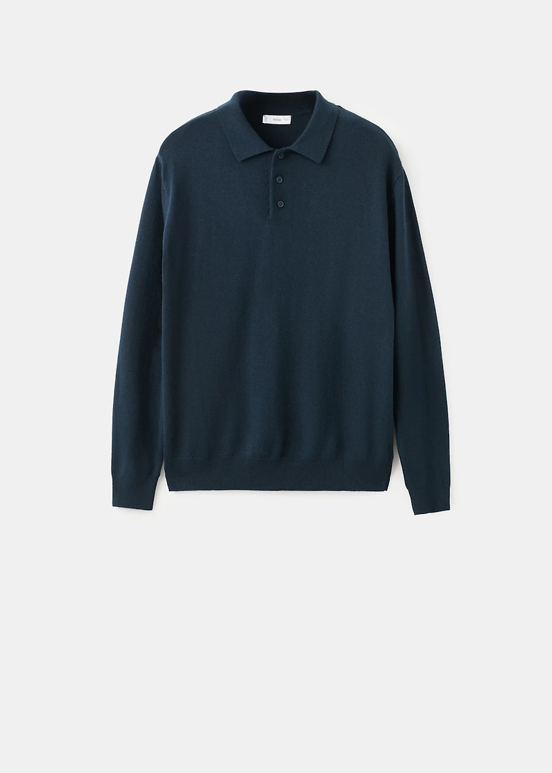 Polo neck sweater