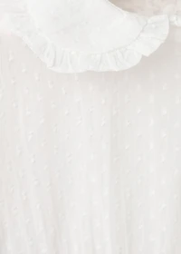 Embroidered cotton blouse