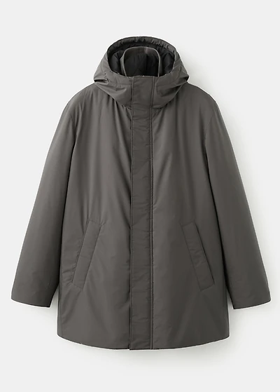 Detachable water-repellent padded parka