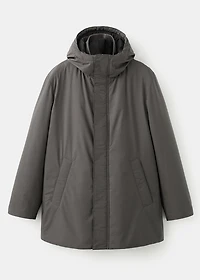 Detachable water-repellent padded parka