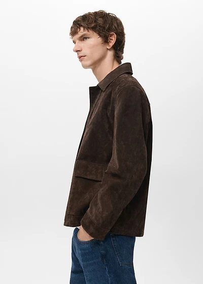 100% suede leather jacket