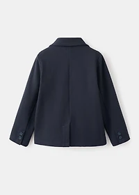 Cotton-blend piqué blazer