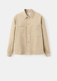 Corduroy overshirt with pockets