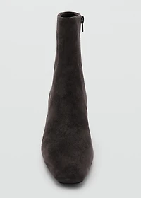 Ankle boot with block heel