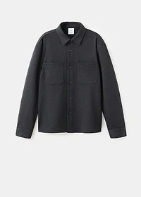 Flannel overshirt with pockets