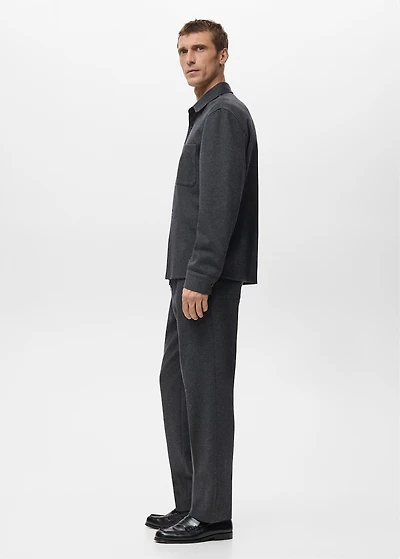 Flannel overshirt with pockets