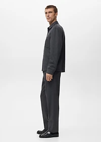 Flannel overshirt with pockets