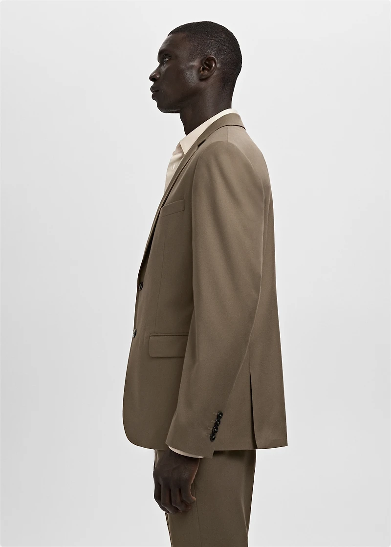 Super slim-fit suit jacket stretch fabric