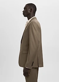 Super slim-fit suit jacket stretch fabric