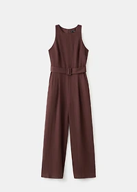 Lyocell jumpsuit with belt