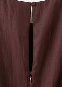 Lyocell jumpsuit with belt