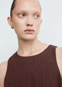 Lyocell jumpsuit with belt