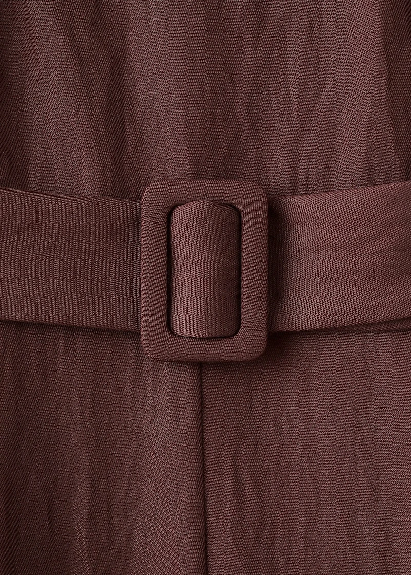 Lyocell jumpsuit with belt