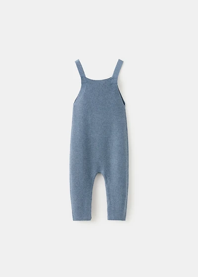 Long knitted dungarees
