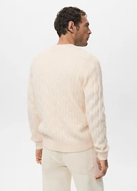 Cable-knit sweater