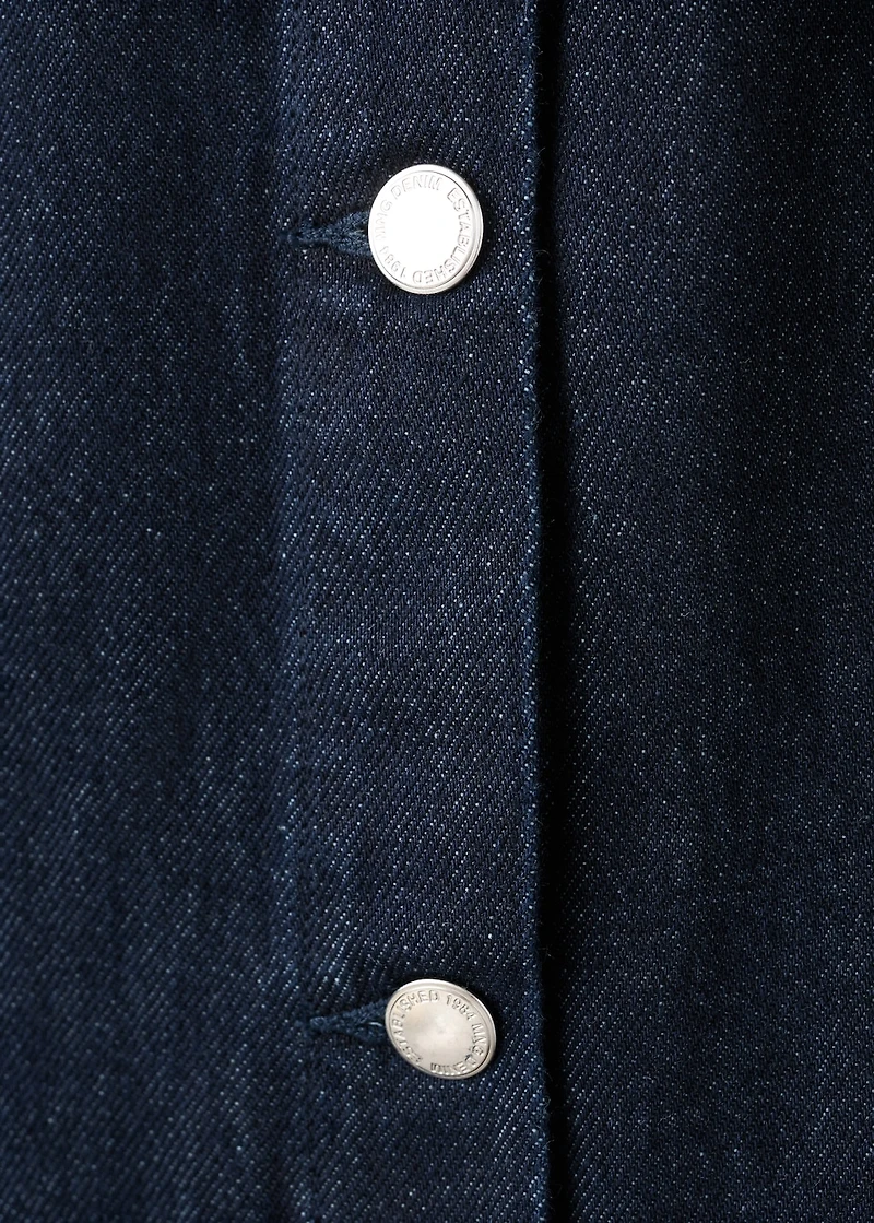 Buttons denim jumpsuit