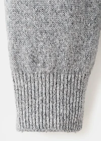 Knitted wool blend polo sweater