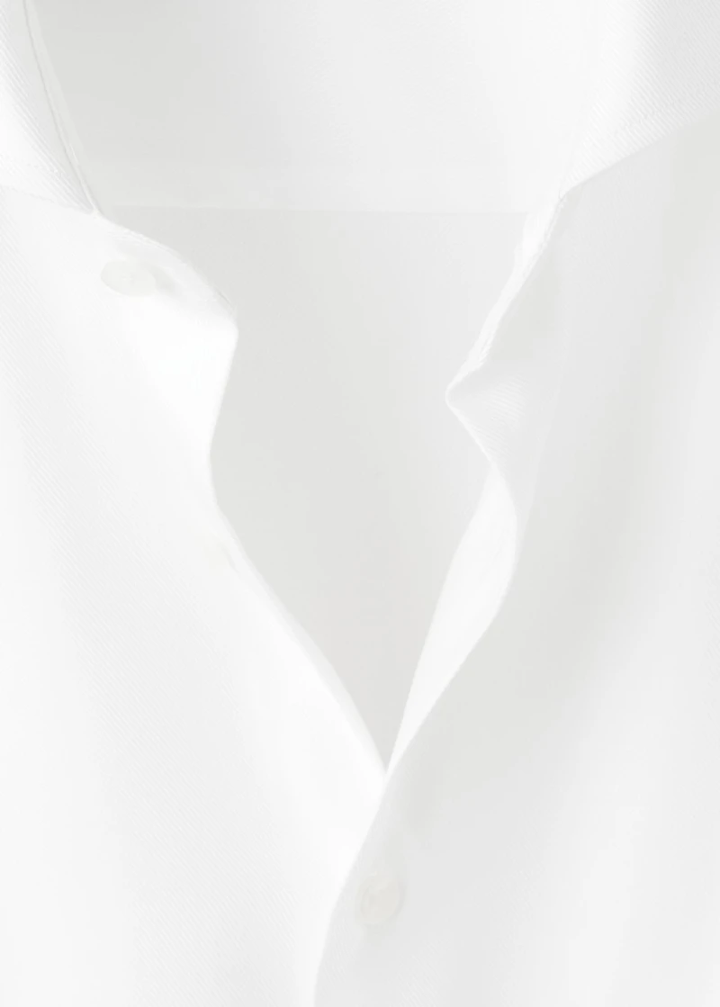 Regular fit cotton suit shirt