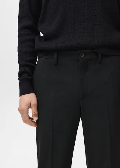 Slim-fit flannel pants