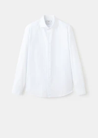 Slim fit cotton striped suit shirt