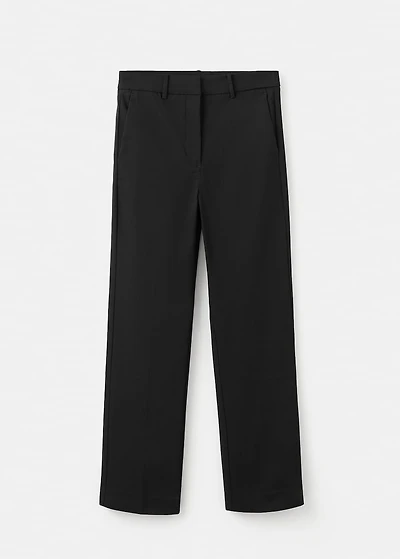 Straight-cut crop pants