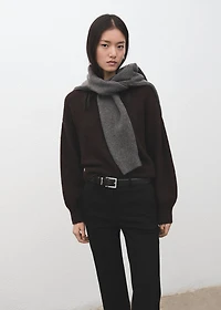 Straight-cut crop pants