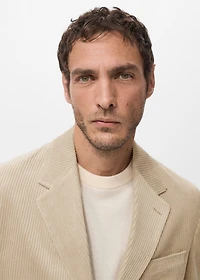 Slim fit corduroy blazer