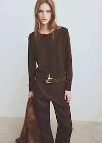 Knitted button cardigan