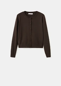 Knitted button cardigan