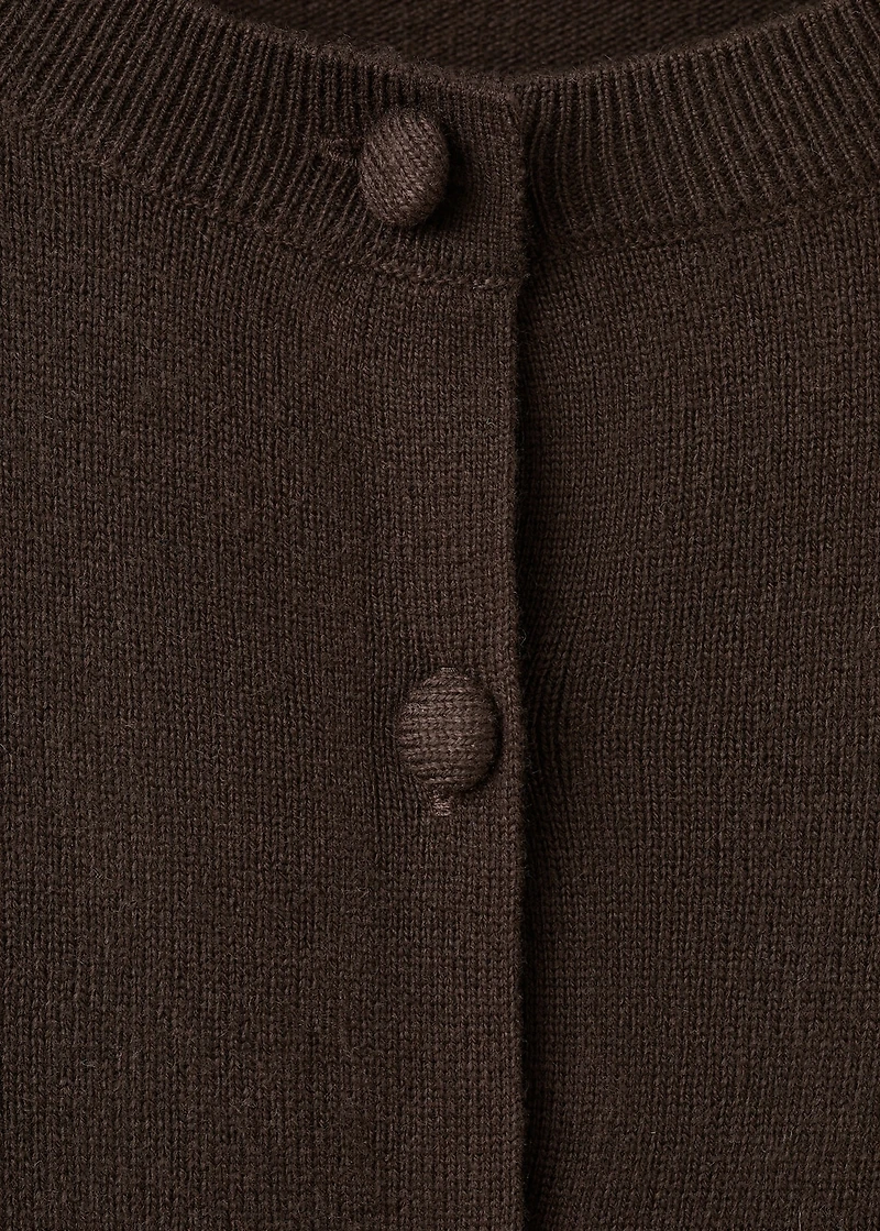 Knitted button cardigan