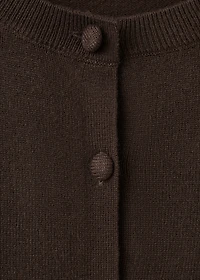 Knitted button cardigan