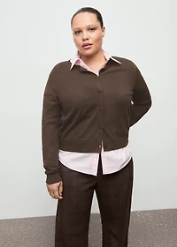 Knitted button cardigan