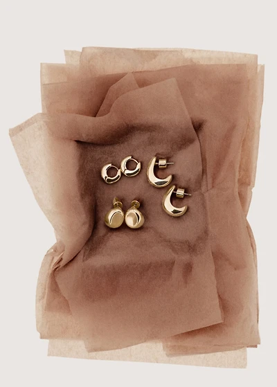 Combined earring set