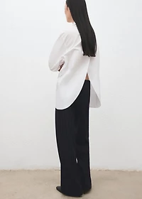 Chalk-stripe straight pants