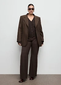 V-neck knitted cardigan