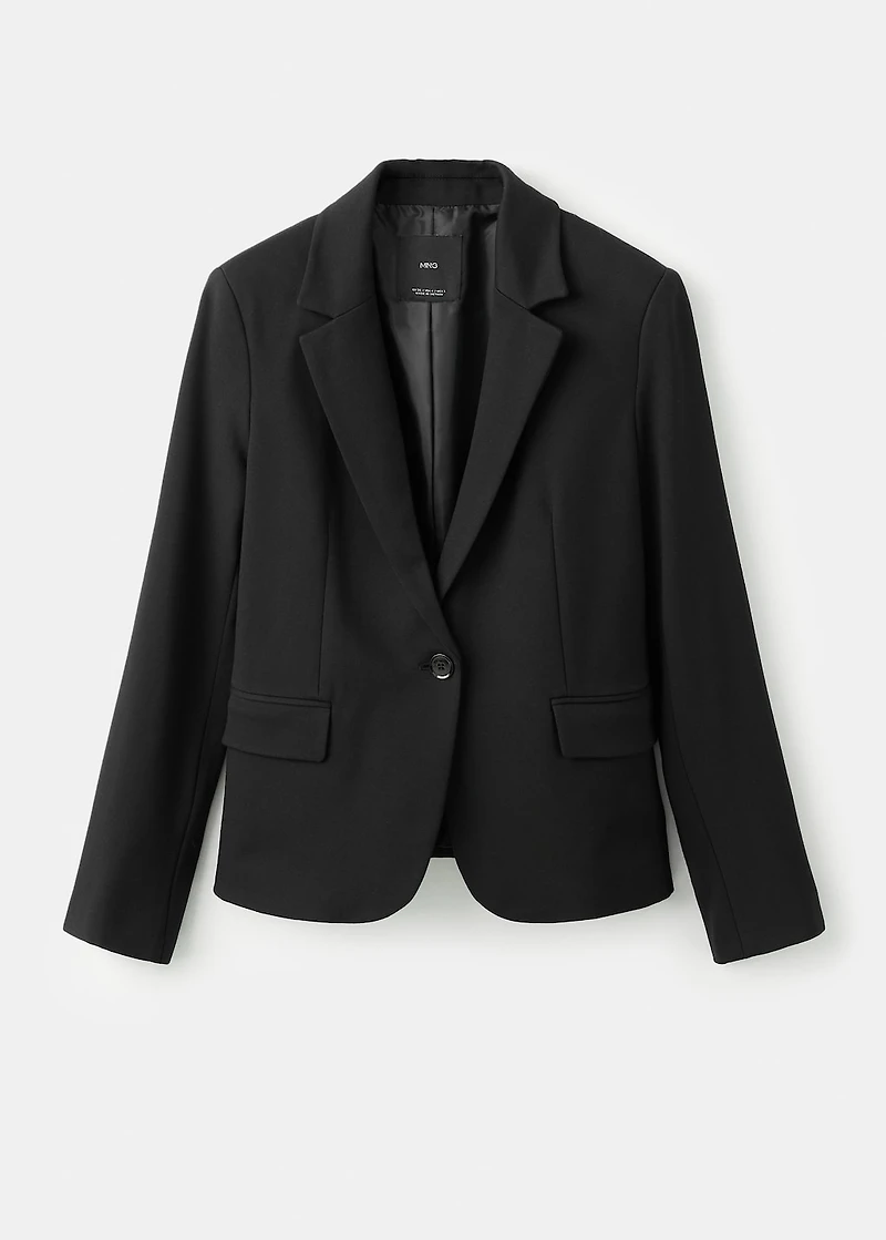 Fitted suit blazer