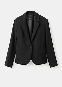 Fitted suit blazer
